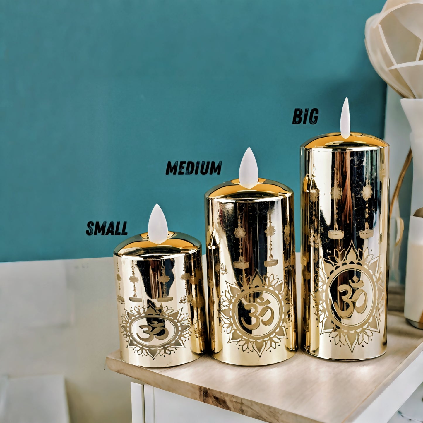 LED Candle Light (In Pack 3 Candel)