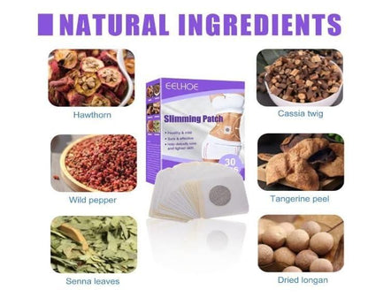 Slimming Body Patches for Effortless Weight Management Belly Button Stickers (30 Patches)